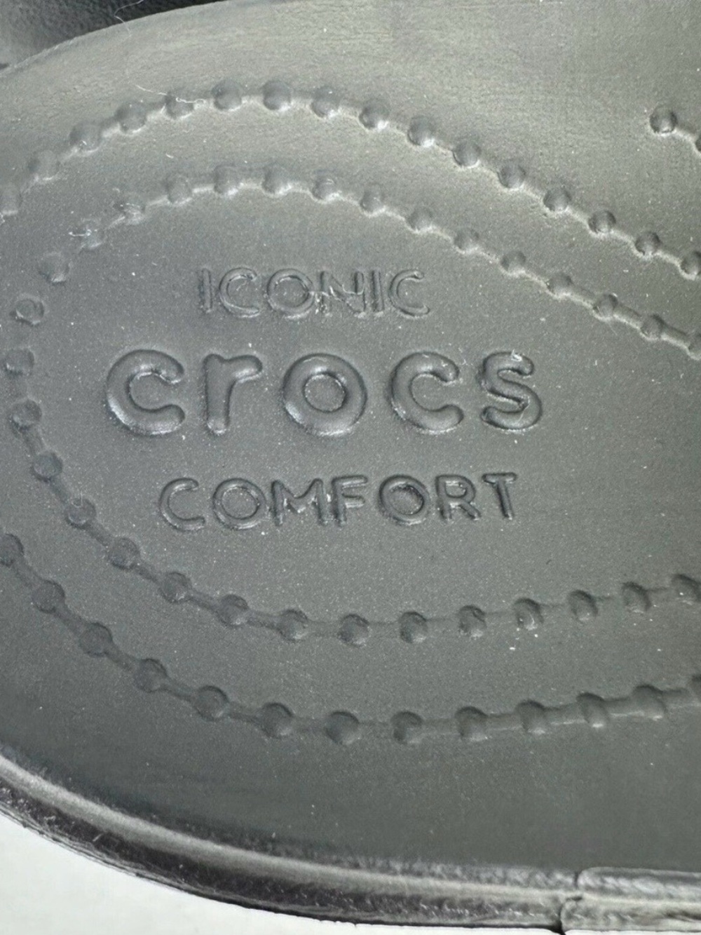 CROCS Sloane embellished Black Slide Sandals - Picture 9 of 10